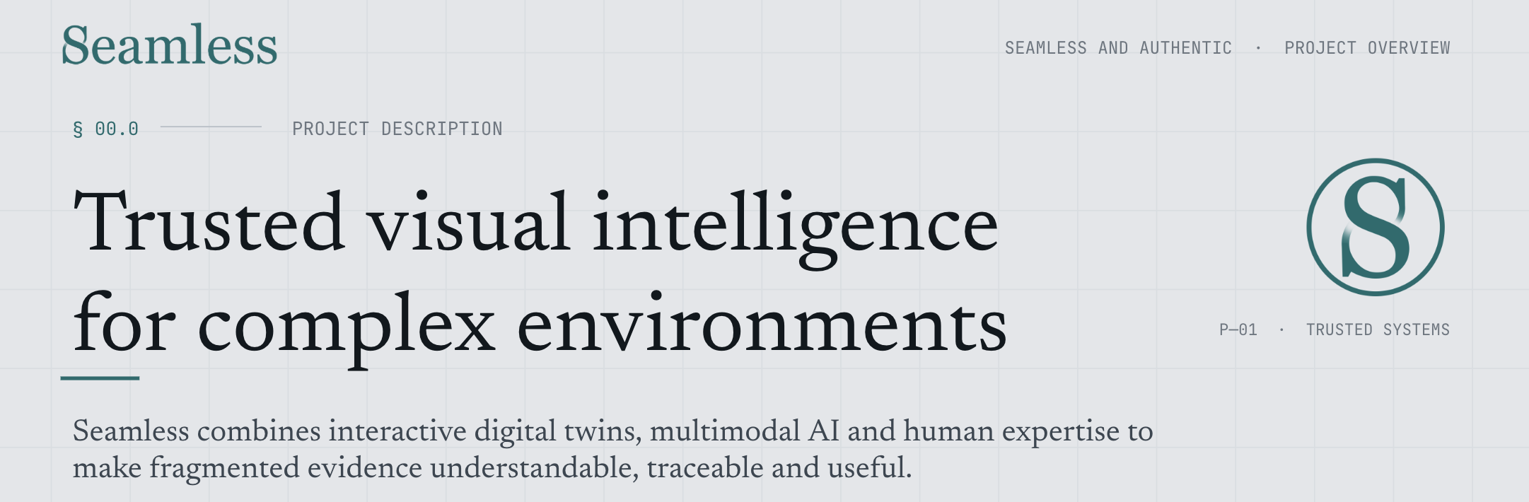 Seamless and Authentic – Digital Twins for Trusted Visual Intelligence